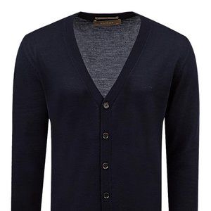 DAMAT Wool Navy Cardigan